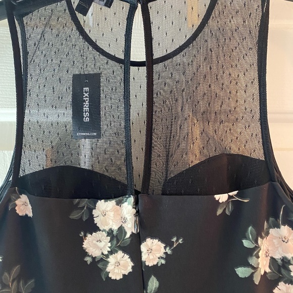 Express Dresses Express Dress Short Black Floral 6 Poshmark